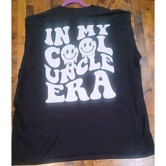 Port Company "In My Cool Uncle Era" Men's Short Sleeve T-Shirt Black Size 3XL - Picture 8 of 8